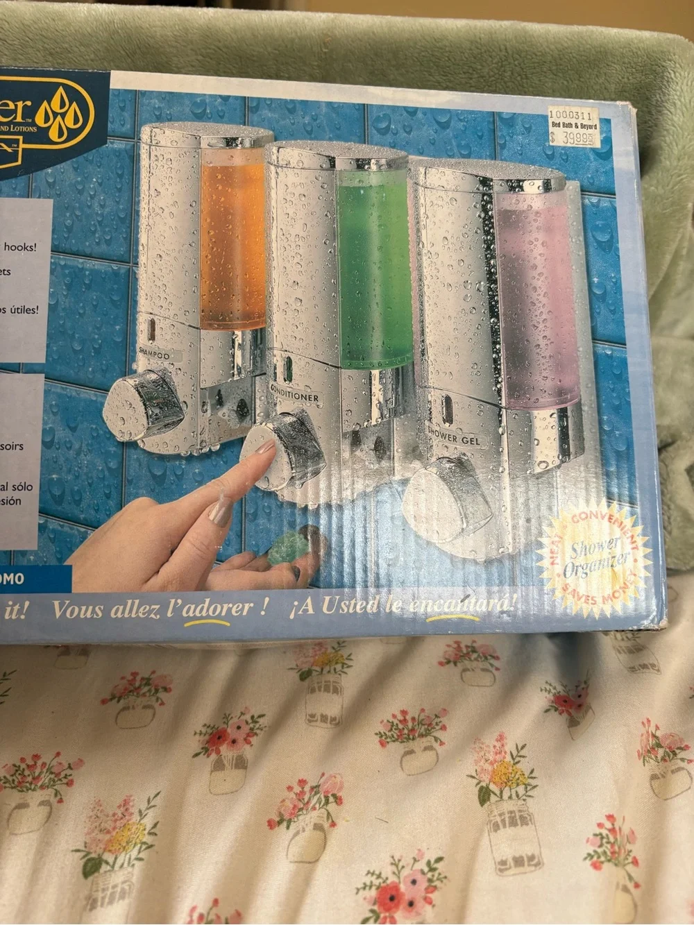 The Dispenser AVIVA Triple Chrome Shower Dispenser - Green